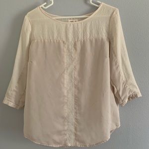 Urban Outfitters Silence + Noise Cream Blouse